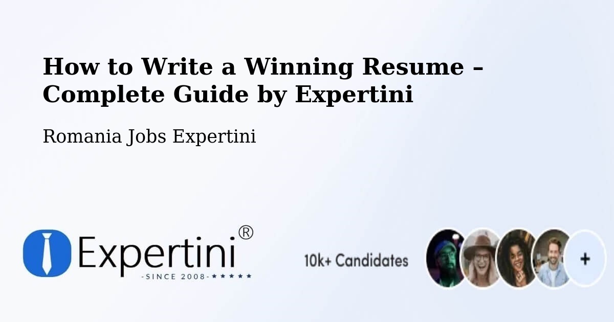 Resume Writing Guide for Job Seekers – Vadu Roșca - Vadu Roșca, Romania Jobs Expertini